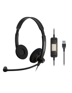 EPOS Sennheiser SC 60 USB ML Duo Kablolu UC Kulak Üstü Kulaklık