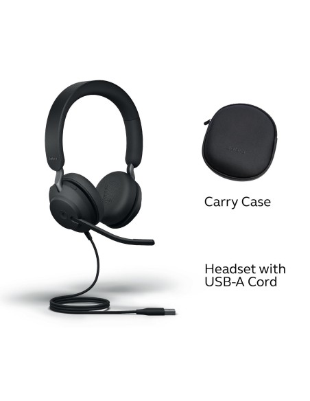 Jabra Evolve2 40 Duo USB-A Kulak Üstü Kulaklık