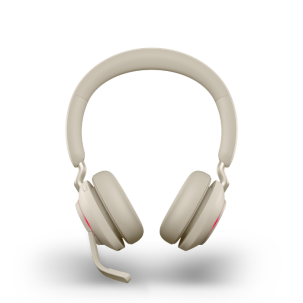 Jabra Evolve2 65 Duo Bej Usb-C Ms Şarj Standlı Kablosuz Kulak Üstü Kulaklık