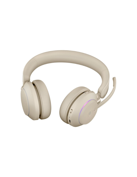 Jabra Evolve2 65 Duo Bej Usb-C Ms Kablosuz Kulak Üstü Kulaklık