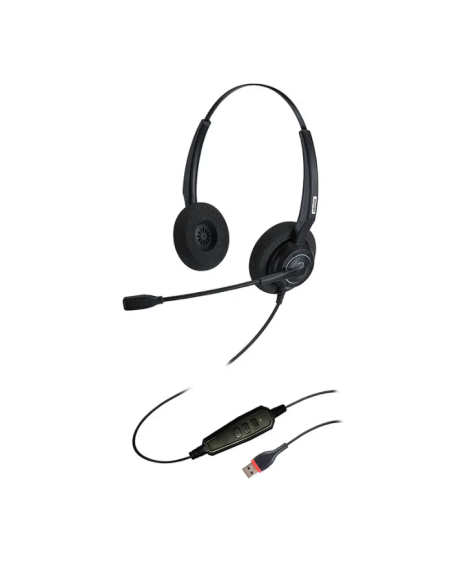 Inbertec UB200DU Duo Mikrofonlu Gürültü Önleyici Çağrı Merkezi Kulaklığı